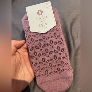 Tavi Noir Savvy Grip Socks Mauve size Small
